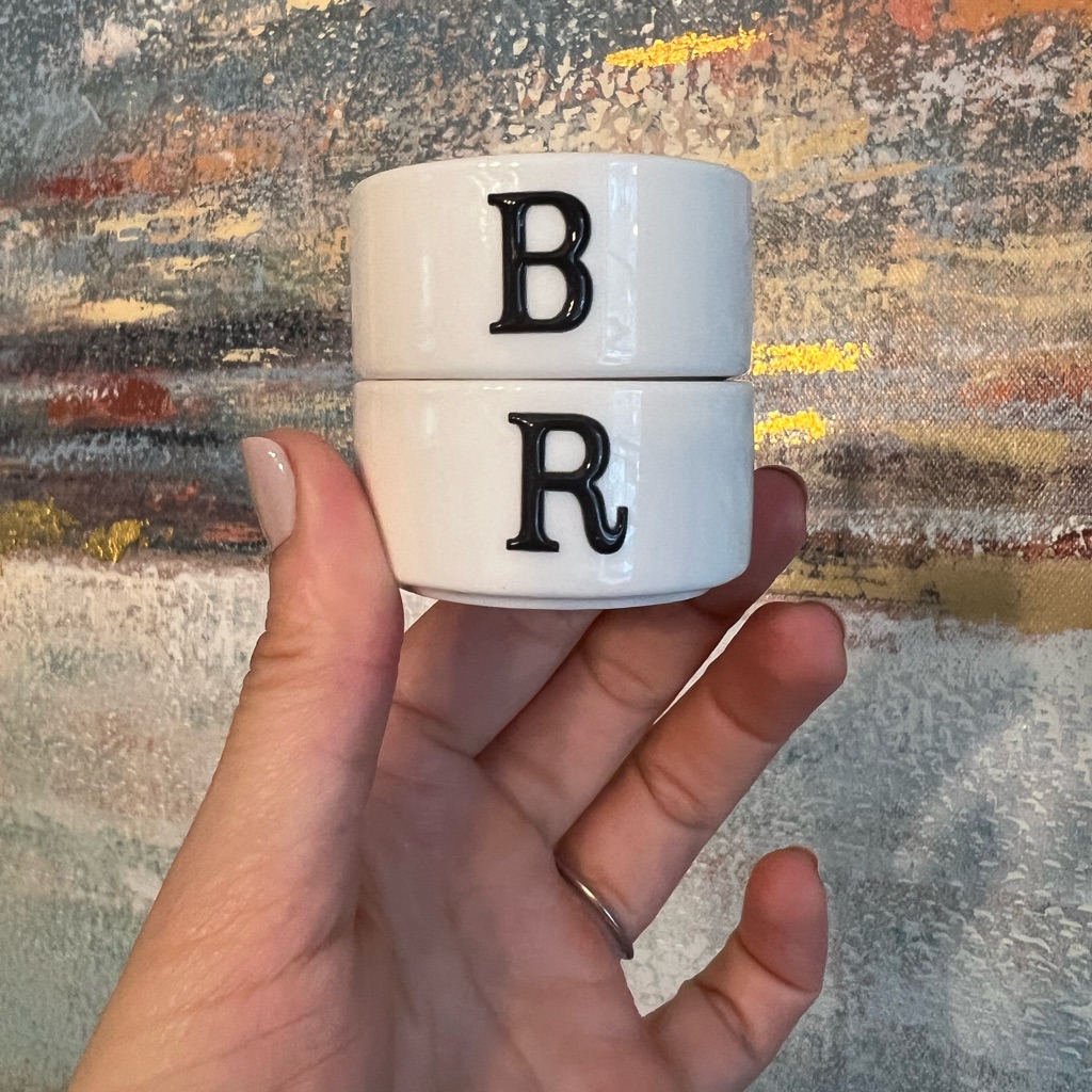Customized Single Initial Ring Dish